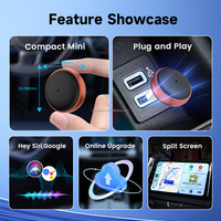Adaptateur sans fil universel Carlinkit Mini Ultra3 pour CarPlay, USB Type A, Wifi intégré, portable, compatible CarPlay et Android Auto