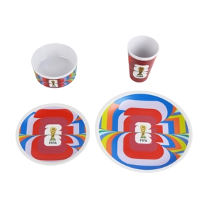 Service de vaisselle en mélamine, assiettes et bols de 10 pouces pour les fêtes - Product Image 1