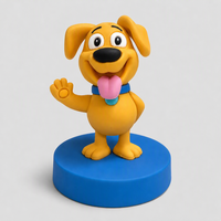 Figurine de personnage de dessin animé en PVC personnalisée OEM, mascotte chien, décoration de bureau, ornement souvenir, figurines d'action 3D Anime, bibelots