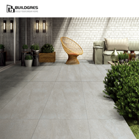 Carrelage en porcelaine gris mat antidérapant résistant à l'air salin 600x600mm, anti-efflorescence, pour patio de maison de plage en Australie