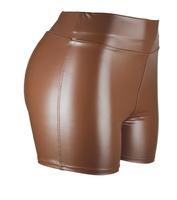 Short en cuir pour femmes, taille haute, pantalon chaud, short en cuir PU, Flexible, Club Sexy Disco