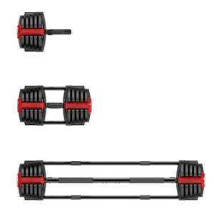 자유로운 무게 아령 자유로운 세금 90 lbs 무게 변화 Dumbells 40kg 1 세트 조정가능한 Dumbbells