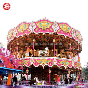 Manèges de parc d'attractions pour enfants, carrousel à deux étages de luxe à <span class=keywords><strong>vendre</strong></span> - Product Image 2
