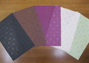 Tapis de table japonais en PVC tissé durable de haute qualité facile à nettoyer napperons à motif de fleurs - Product Image 3