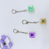 Custom Logo Keyboard Keychain Keycap Relieve Stress Toys Switches Key Chain Diy Button Fidget Keyboard Keychain