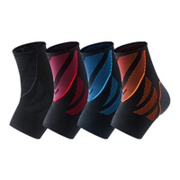 Attelle de cheville tricotée en nylon noir et bleu – Protection complète pour la cheville (matériau, taille, modèle)