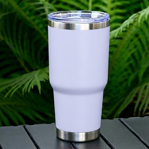 Custom Logo 30oz Powder Coated Tumbler 30 oz Double Wall Vacuum Insulated Stainless Steel Camping Coffee Travel <b>Mug</b> with Lid - Product Image 1