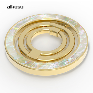 Soporte de Anillo para Teléfono Móvil Plegable Doble Dorado - Product Image 4