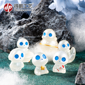 ของตกแต่งเรซิ่นรูปเอเลี่ยนขนาดเล็กน่ารัก รูปปั้นการ์ตูน ของตกแต่งบ้าน งานฝีมือศิลปะ ของขวัญ - Product Image 1