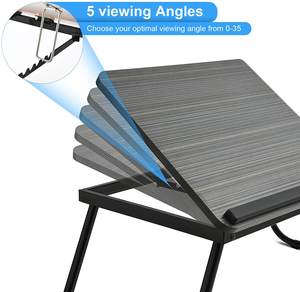 Table de bureau portable réglable de 17 pouces pour lit ou canapé pour bureau-pour manger, écrire ou lire - Product Image 5