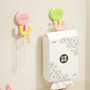 Mạnh mẽ đa chức năng vòng tròn khăn áo nhựa hút cốc tường móc nhà bếp phụ kiện <span class=keywords><strong>Sucker</strong></span> cắm móc - Product Image 4