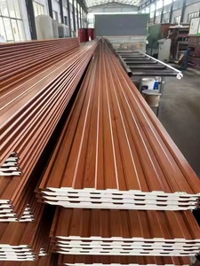 Pannello Sandwich in Poliuretano per Pareti Esterne, Insonorizzato e Isolato, Pannello Metallico per Tetto PU - Product Image 2