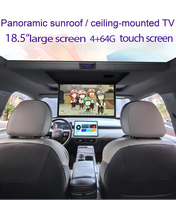 Monitor de Techo Panorámico IPS de 18.5 Pulgadas con Sistema Android, Pantalla Grande para Auto, Plegable Eléctricamente