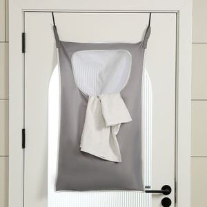 Cesto de Ropa Sucia Colgante para Baño, Bolsa de Lavandería para Colgar Detrás de la Puerta con 2 Ganchos - Product Image 2