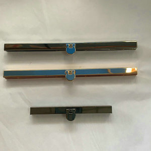 Accesorios para Bolsos, Tiras de Borde Recto de Lámina de Hierro con Cierre de 4.5/7.5 Pulgadas, Tiras de Encuadernación Metálicas para Fabricación de Bolsos - Product Image 1