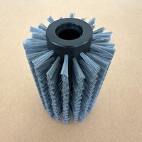Pas de brosses à rouleaux cylindriques industrielles en nylon quantité minimale de commande personnalisées pour le nettoyage