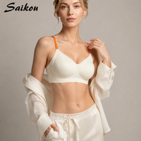 Soutien-gorge de sport sans couture prêt à être expédié, sans armatures, respirant, une pièce, pour tous les jours, à couvrance totale, push-up pour femme