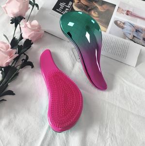 Brosse à cheveux en plastique de mode compacte <span class=keywords><strong>pour</strong></span> femmes masseur <span class=keywords><strong>SPA</strong></span> rembourré peigne à cheveux outil de coiffure - Product Image 2