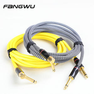 Cable para <span class=keywords><strong>Guitarra</strong></span> Eléctrica de 10 pies y 6.35mm, Recto a Angular, de la Mejor Marca, Buena Calidad, para Bajo - Product Image 1