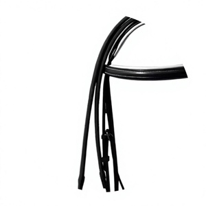 Horse Bridle with Crystal Browband Padded English Headstall Leather Handmade Durable <b>Equestrian</b> Riding Tack Professional - Product Image 2