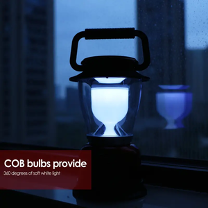 Linterna portátil para acampar, recargable por USB, luz de campamento regulable superbrillante con gancho para colgar, para acampar, senderismo, pesca - Product Image 3