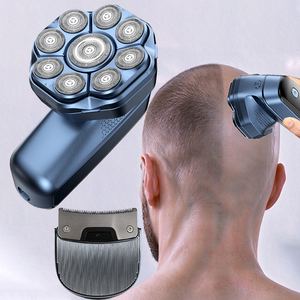 Alat Cukur Kepala Botak 2 in 1 yang Ditingkatkan, Pisau Cukur Elektrik Rotary 9D untuk Pria Botak, Kit Pemangkas Rambut Mandiri, Tanpa Kabel, Dapat Diisi Ulang, Tahan Air - Product Image 1