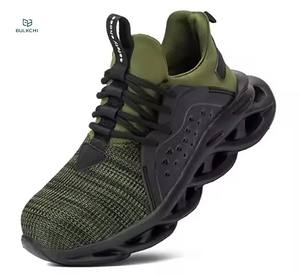 Chaussures <span class=keywords><strong>de</strong></span> sécurité légères et respirantes unisexe avec embout en acier anti-perforation, style sport, pour homme, à prix abordable - Product Image 6