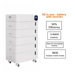 All In One 48V 51.2v 10KWH 20KWH 30KWH stacked Lifepo4 Lithium Iron Batteries Pack solar energy storage battery for home System