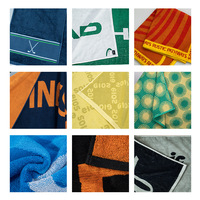 100% Cotton Velour Yarn Dyed Jacquard Woven Beach Towel 500GSM Adult Soft Eco-Friendly Luxury Water Absorbency Large Size