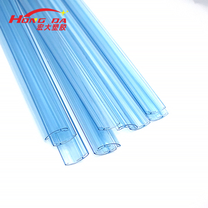 Benutzer definierte PVC transparente blaue Kunststoff extrudierte Profil Kunststoffst reifen - Product Image 4