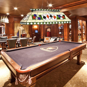 Lámpara Colgante Tiffany de 40'' para Mesa de Billar, 6 Luces, Araña de Vidrio Tintado para Entretenimiento, Decoración Especial para Casino - Product Image 4