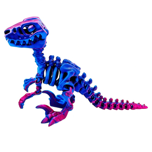 Figura articulada de esqueleto de Velociraptor impresa en 3D con articulación de garra y mandíbula, juguete de escritorio flexible STEM, regalo para mayores de 12 años, producto superventas transfronterizo - Product Image 2