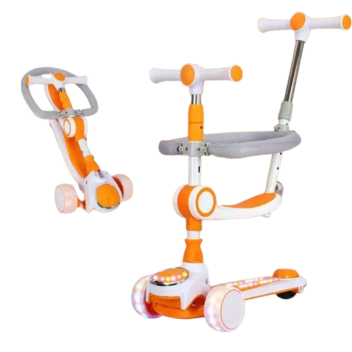 라이트 업 휠 와이드 데크 4 높이 조절 가능한 도매 맞춤형 어린이 스쿠터