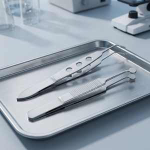 Juego de Pinzas para Cejas de Acero Inoxidable, Herramienta Profesional de Depilación de Precisión con Punta Inclinada y Curvada - Product Image 3