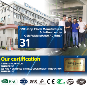 Trau dồi trang trí nội thất tùy chỉnh bằng gỗ treo trang trí đồng hồ treo tường hiện đại 12 inch hình tròn đồng hồ treo tường MDF - Product Image 6