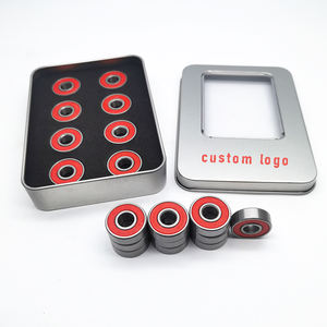 608RS ABEC Skateboard bantalan papan panjang bantalan bola baja krom tunggal untuk restoran 608 Z ZZ RS 2RS Roller - Product Image 2