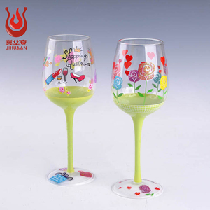 كأس مصنوع يدويًا حديث وزجاج ملون فريد بشعار مخصص كأس مطلي كلاسيكي مصمم - Product Image 4