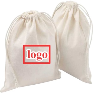 Sac à cordon en coton de haute qualité personnalisé, sac à cordon en coton biologique coloré et écologique - Product Image 1