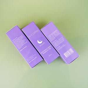 صندوق تغليف زجاجات الزيوت العطرية من الورق المقوى لمستحضرات التجميل، قابل للطي ومطبوع بشعار مخصص، صديق للبيئة للشركات الصغيرة - Product Image 1