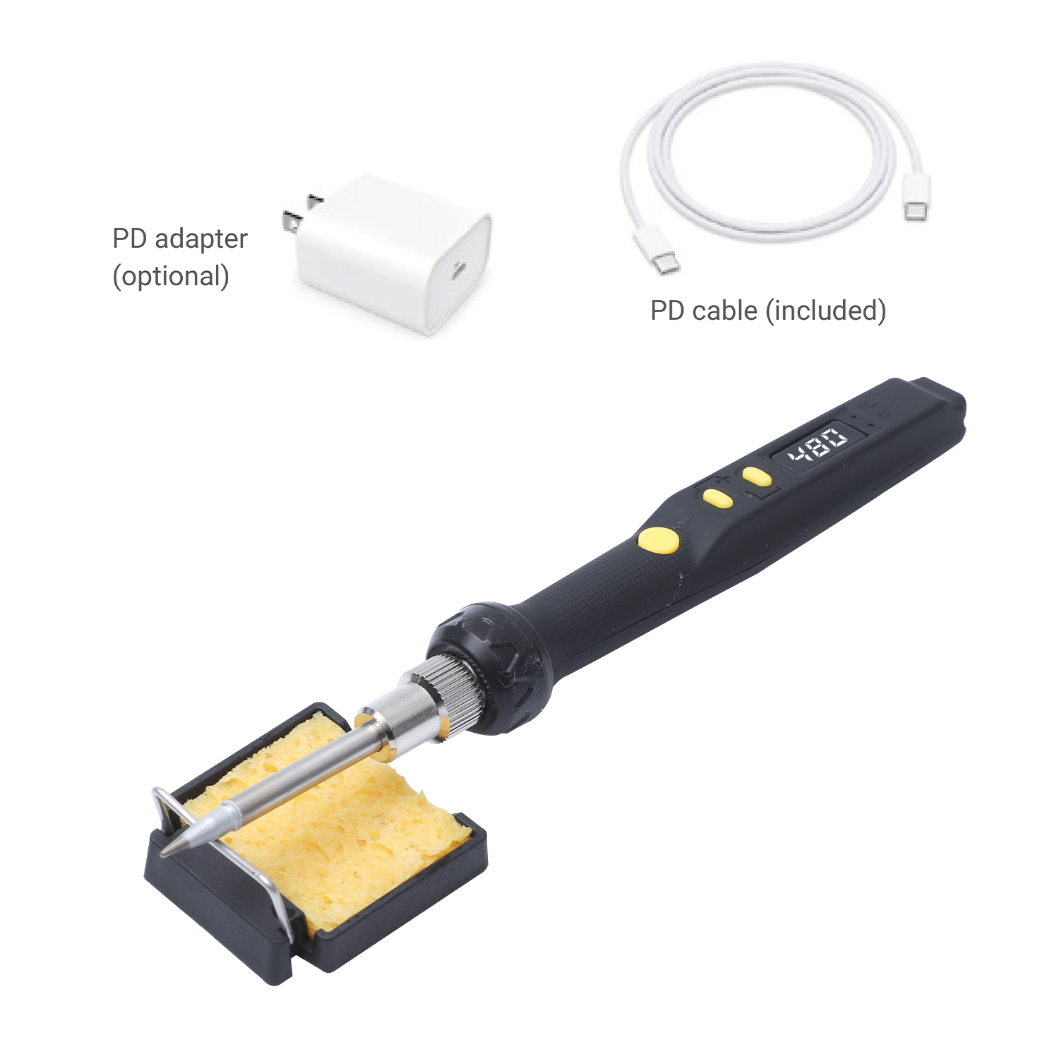 Высокое качество 65 Вт беспроводной Usb Type-c паяльник лучший мини Регулируемый цифровой перезаряжаемый паяльник