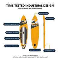 Planche à pagaie gonflable pour adultes, en PVC, stable, antidérapante, grande flottabilité, pour sports nautiques, pêche, loisirs