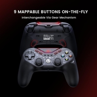 Manette sans fil Elite GameSir T3 Pro Nine-Tailed Fox avec base de charge RGB transparente, batterie 1200 mAh pour PC