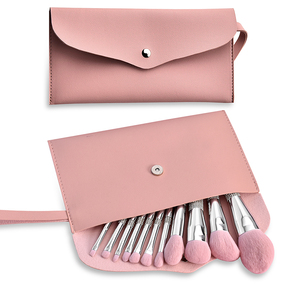 Daily Queen Mor-phe 10Pcs Nano Hair Silver Rhinestone Handle <span class=keywords><strong>Highlighter</strong></span>  Makeup Brush Smoooth Application  Custom logo - Product Image 2