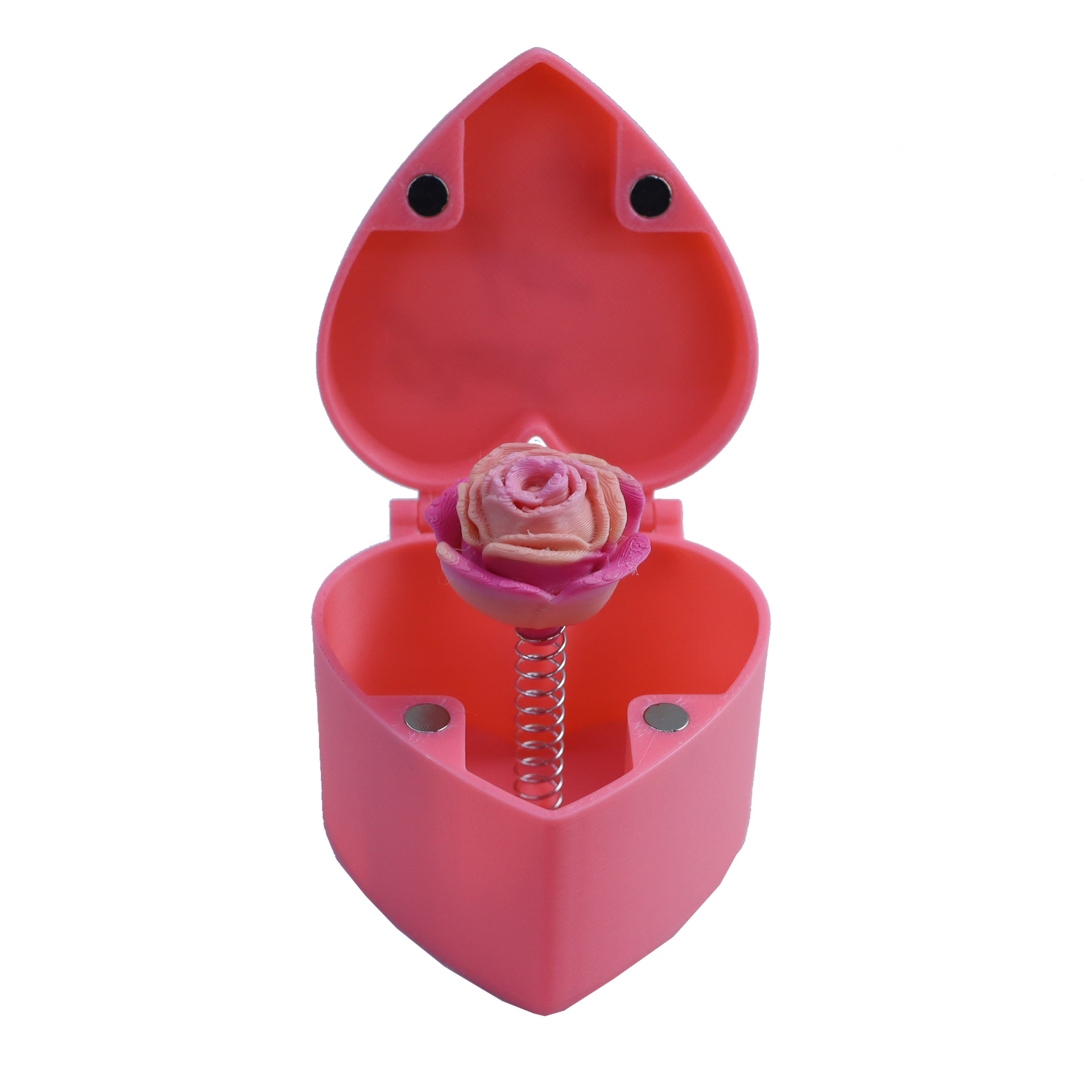 Boîte rose - rose pêche