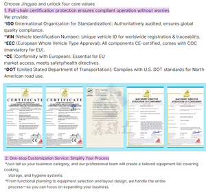 中国 CE認証 卸売価格 食品販売トラック トレーラー ピザ スクエア フードトラック - Product Image 5