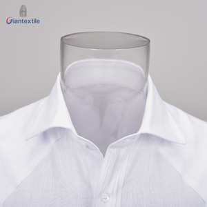 Nueva llegada de los hombres de manga corta <span class=keywords><strong>Guayabera</strong></span> cubana blanca sólida camisa de manga corta para los hombres - Product Image 4