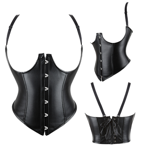 Corsé de Novia Delgado para Mujer, de Satén, Moldeador de Cuerpo, Transpirable, Sexy, con Cordones, con Varillas, Sin Costuras, Control Medio, Diseño con Abertura en la Entrepierna - Product Image 1