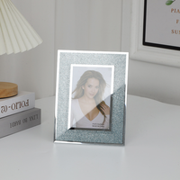 Cadre photo en cristal vertical et horizontal en gros d'usine pour l'affichage sur table, transparent, 4x6 5x7 pouces, cadre en verre A4 pour certificat