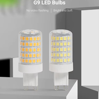 Ampoule LED G9 8W 220-240V 2700K-6500K Lumière du jour 880lm CRI>80 Non dimmable Lampe LED G9 pour la décoration de la maison