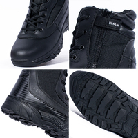 Bottes en cuir avec chaussures en cuir de vachette antidérapantes et résistantes à l'usure; bottes de sécurité; bottes spéciales Martin.